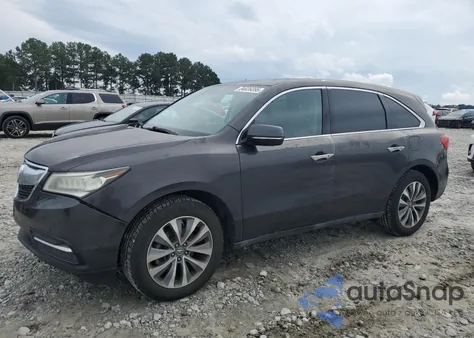 2016 Acura Mdx Technology из США, поврежденный, VIN 5FRYD3H44GB004515